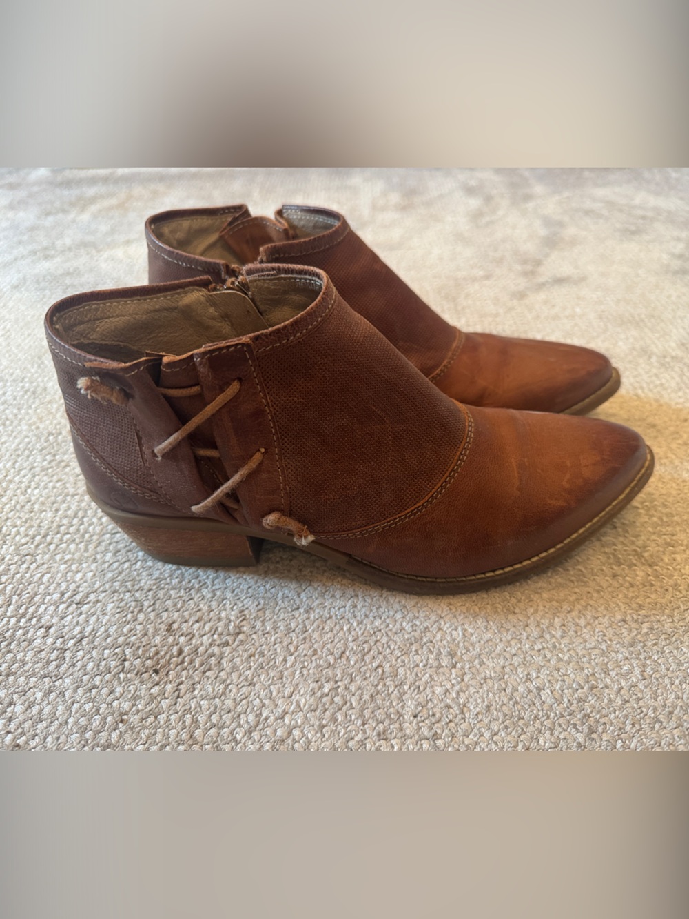 Unity in Diversity Women’s Brown Leather Ankle Boots